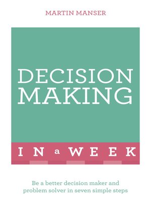 cover image of Decision Making In A Week